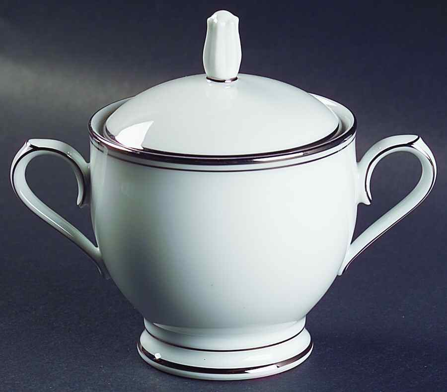 Diana (Platinum Trim) Sugar Bowl & Lid by Noritake-1