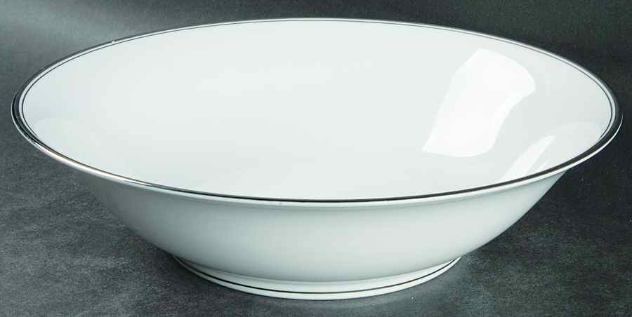 Diana (Platinum Trim) 9" Round Vegetable Bowl by Noritake-1