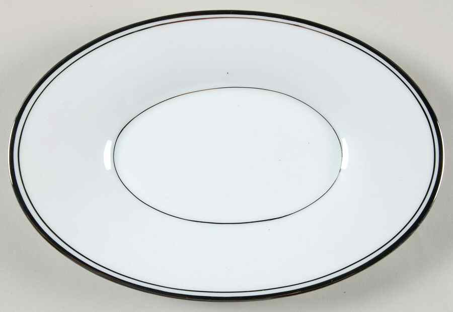 Diana (Platinum Trim) Relish/Butter Tray by Noritake-1