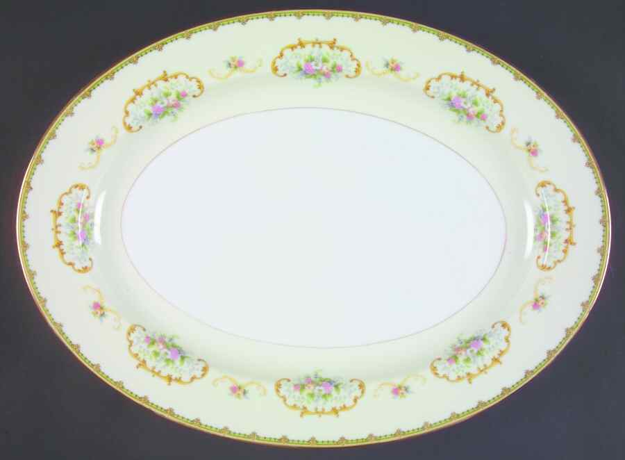 Diana 16" Oval Serving Platter by Noritake-1
