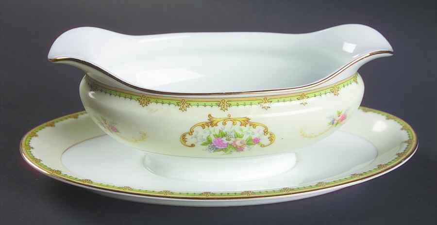 Diana Gravy Boat with Attached Underplate by Noritake-1