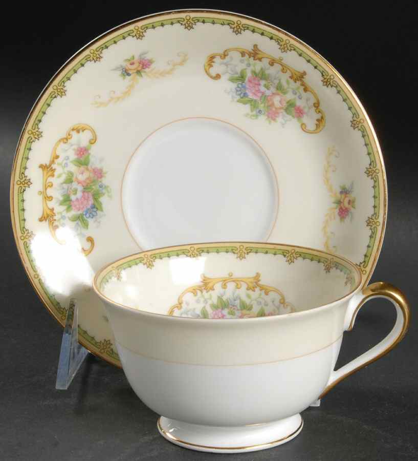 Diana Footed Cup & Saucer Set by Noritake-1
