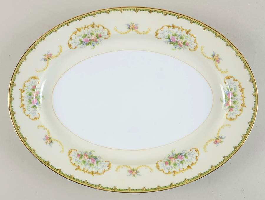 Diana 13" Oval Serving Platter by Noritake-1