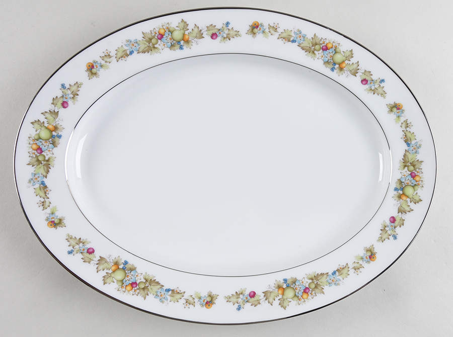 Diane 13" Oval Serving Platter by Noritake-1
