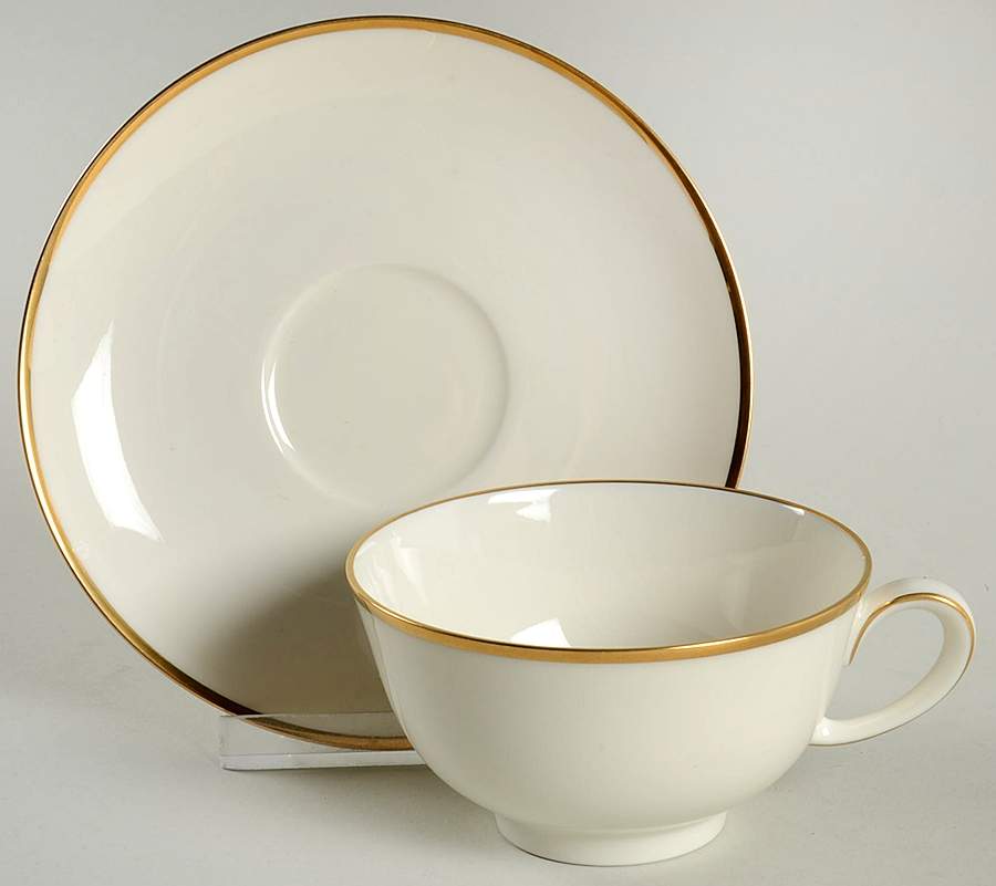 Dignatio Flat Cup & Saucer Set by Noritake-1
