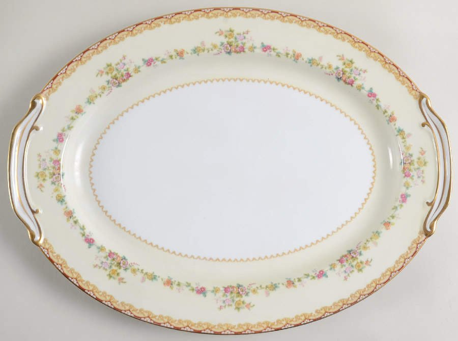 Dimity 16" Oval Serving Platter by Noritake-1