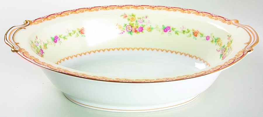 Dimity 10" Oval Vegetable Bowl by Noritake-1