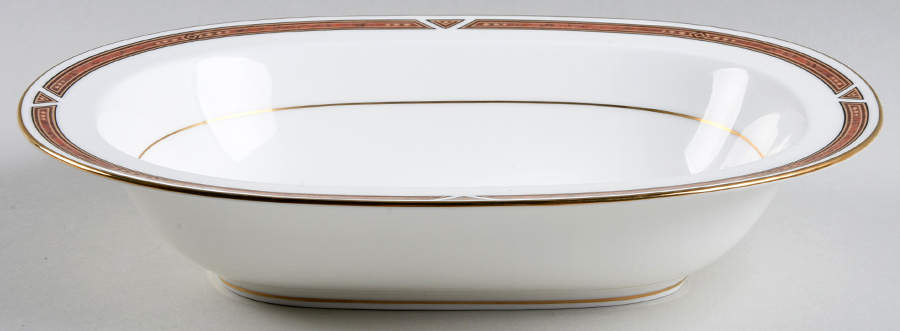 Diamond Trace 10" Oval Vegetable Bowl by Noritake-1