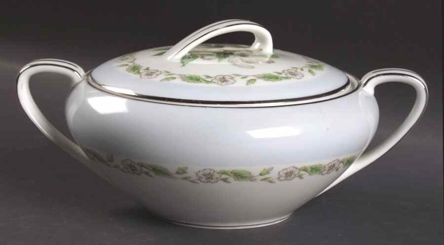 Dogwood Sugar Bowl & Lid by Noritake-1