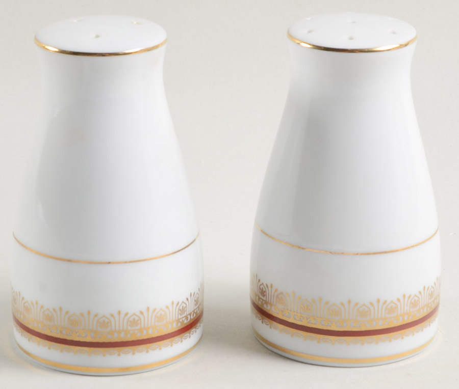 Doral Maroon Salt & Pepper Set by Noritake-1