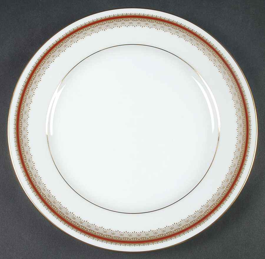 Doral Maroon Salad Plate by Noritake-1