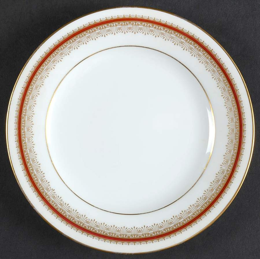 Doral Maroon Bread & Butter Plate by Noritake-1