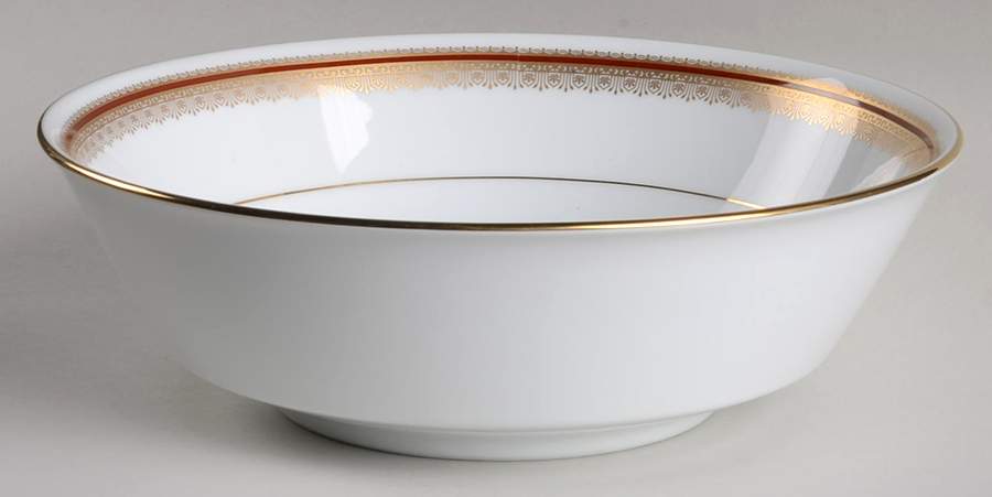 Doral Maroon 9" Round Vegetable Bowl by Noritake-1