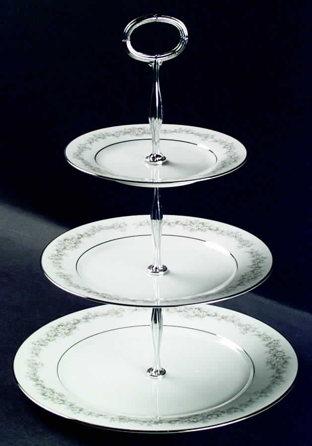 Donegal 13 7/8"-14 1/4" 3-Tiered Serving Tray(DP,SP,BB) HC by Noritake-1