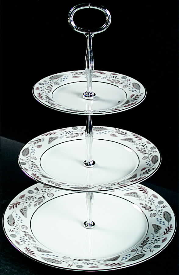 Doranne 13 7/8"-14 1/4" 3-Tiered Serving Tray(DP,SP,BB) HC by Noritake-1