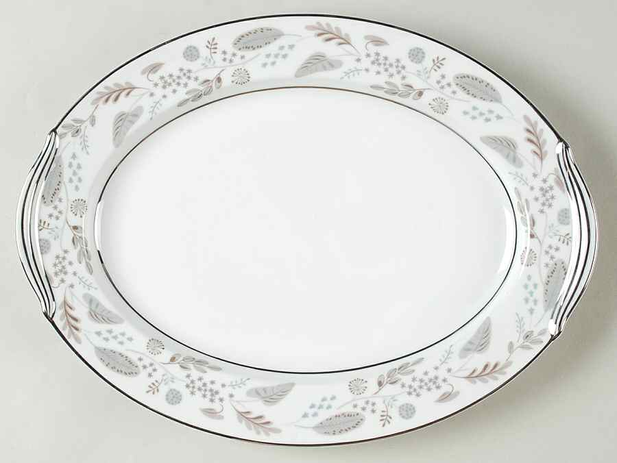 Doranne 13" Oval Serving Platter by Noritake-1