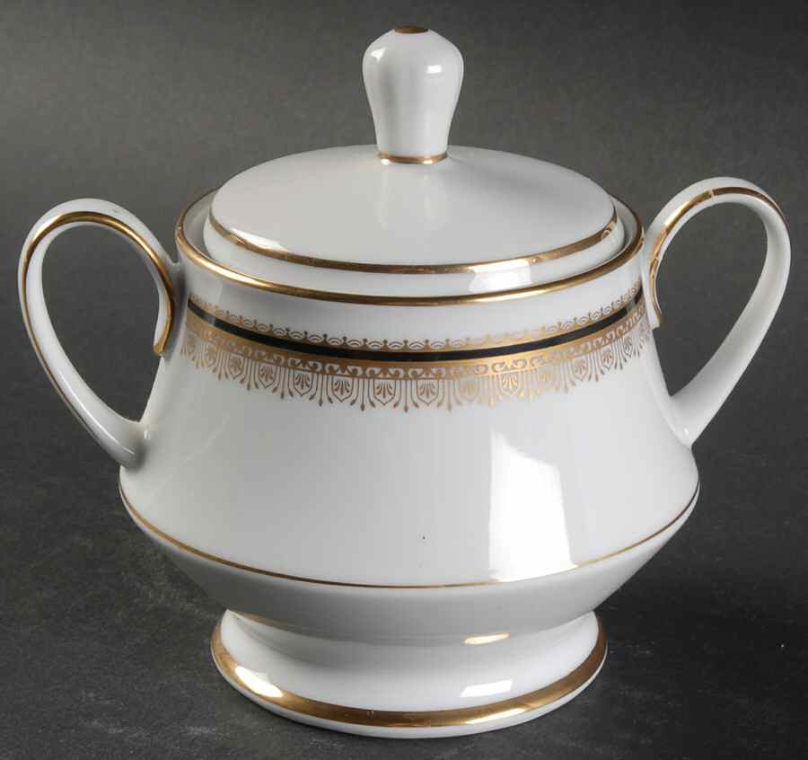 Doral Sugar Bowl & Lid by Noritake-1