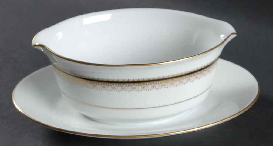 Doral Gravy Boat with Attached Underplate by Noritake-1