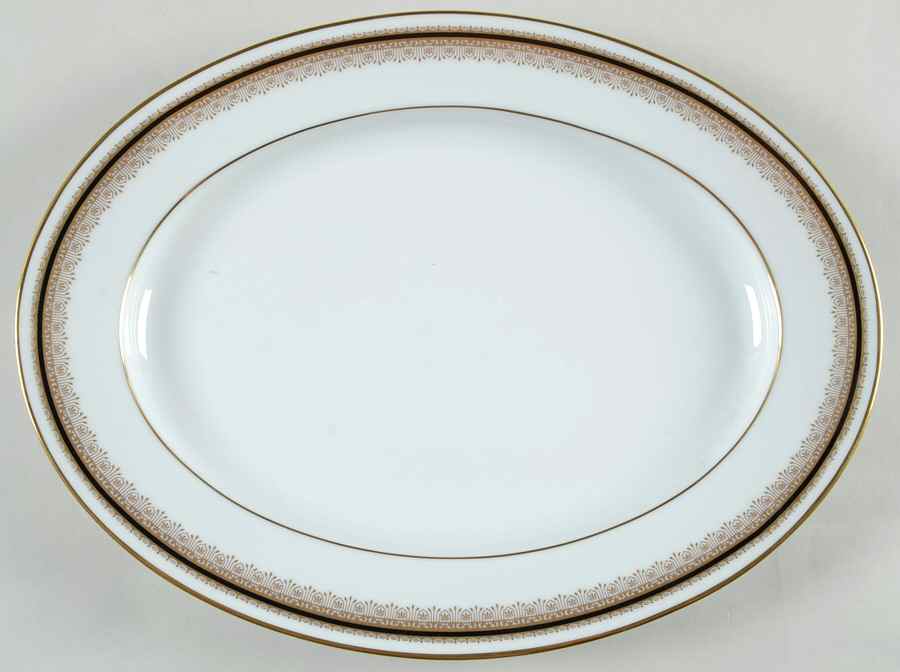 Doral 11" Oval Serving Platter by Noritake-1