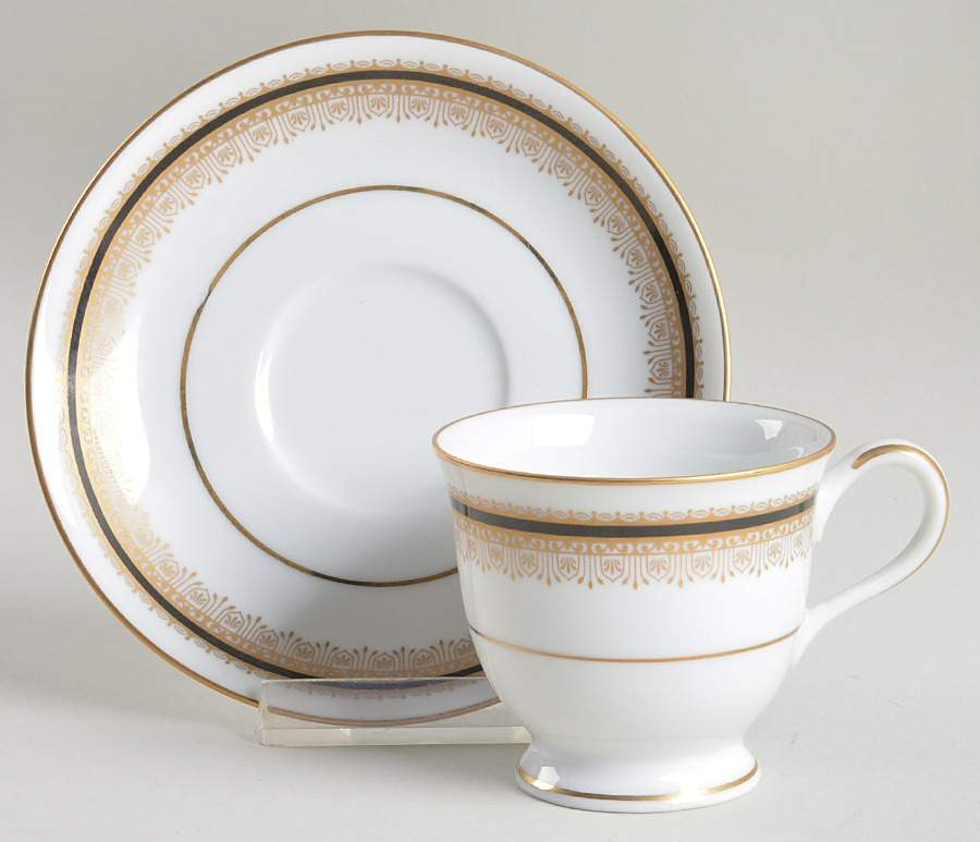 Doral Footed Demitasse Cup & Saucer Set by Noritake-1