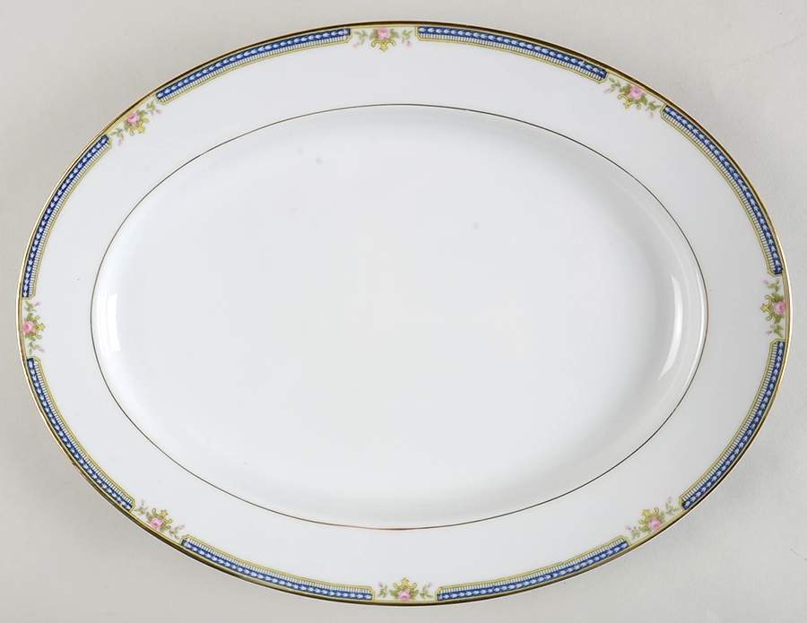 Doris 13" Oval Serving Platter by Noritake-1