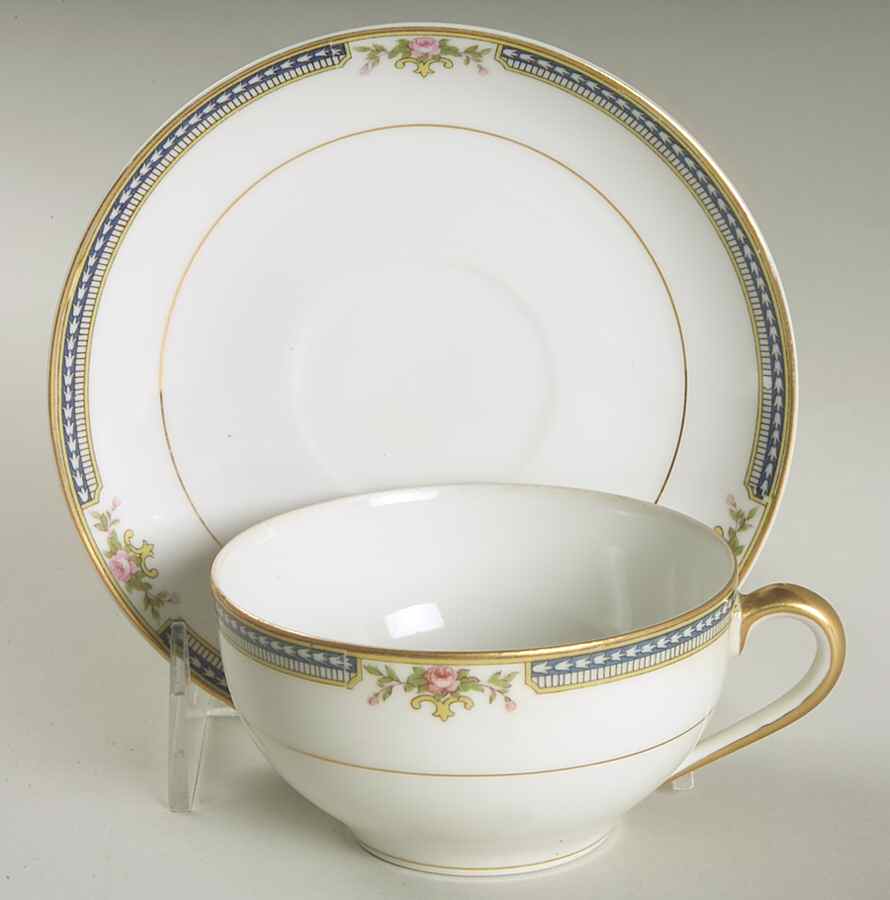 Doris Flat Cup & Saucer Set by Noritake-1