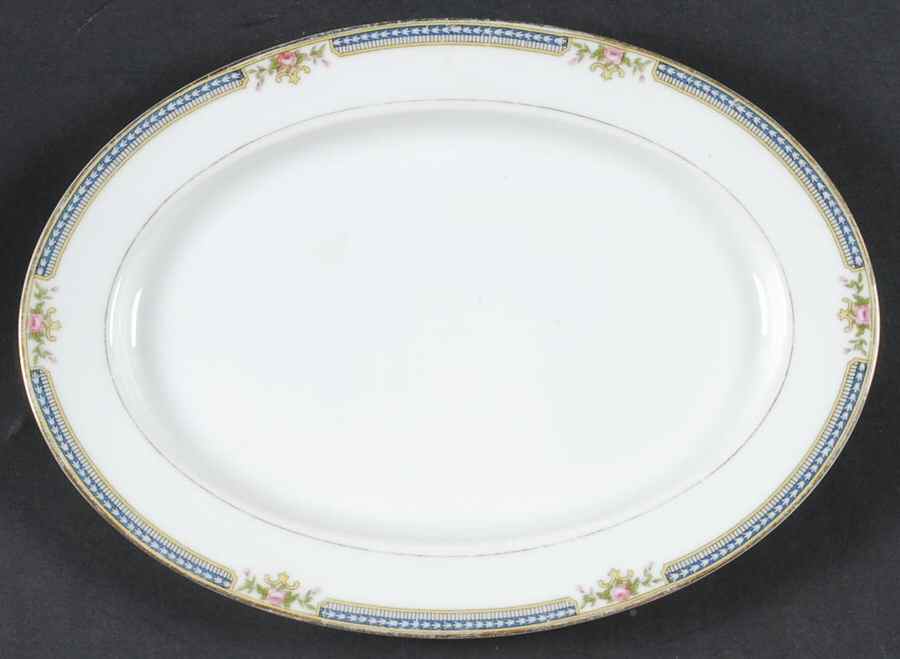 Doris 10" Oval Serving Platter by Noritake-1