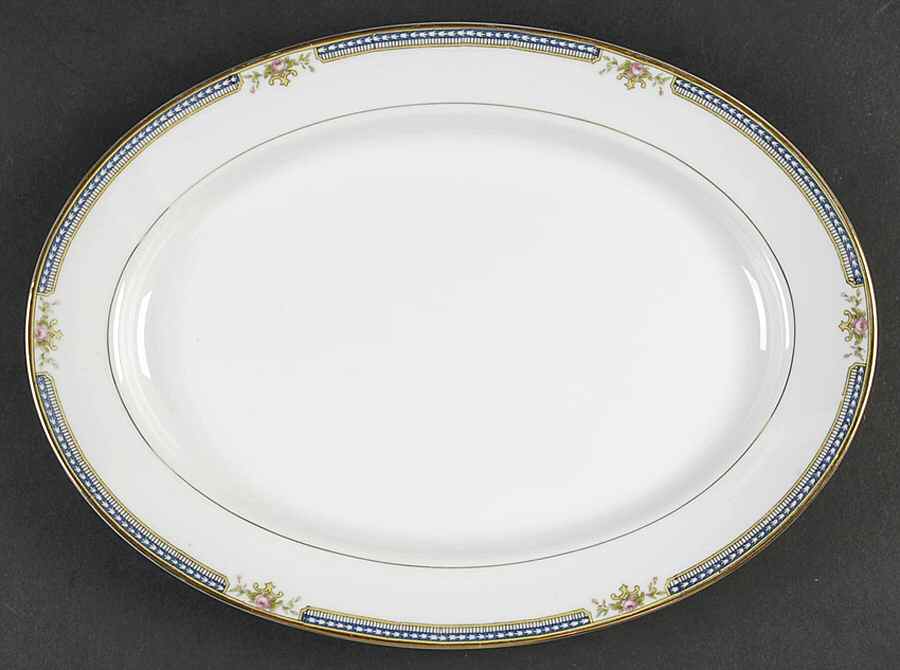 Doris 11" Oval Serving Platter by Noritake-1