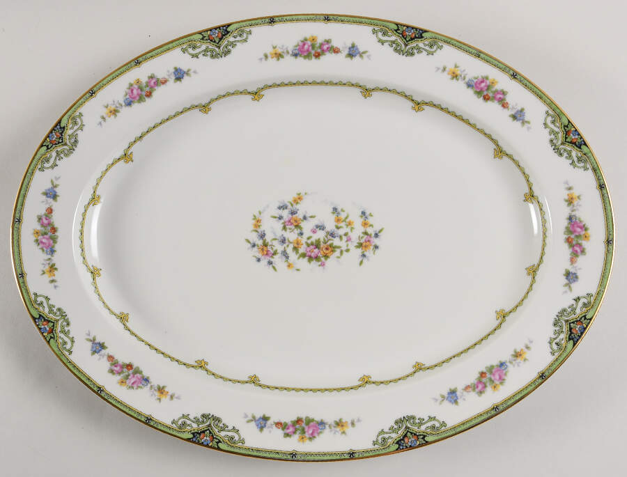 Dorian 16" Oval Serving Platter by Noritake-1