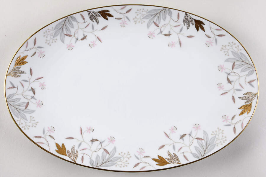 Dorian 14" Oval Serving Platter by Noritake-1