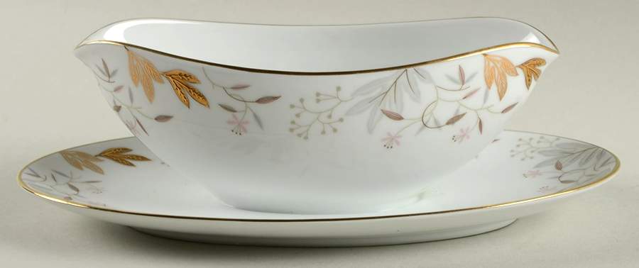 Dorian Gravy Boat with Attached Underplate by Noritake-1