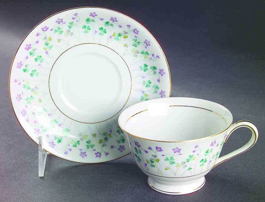 Dorothea Footed Cup & Saucer Set by Noritake-1