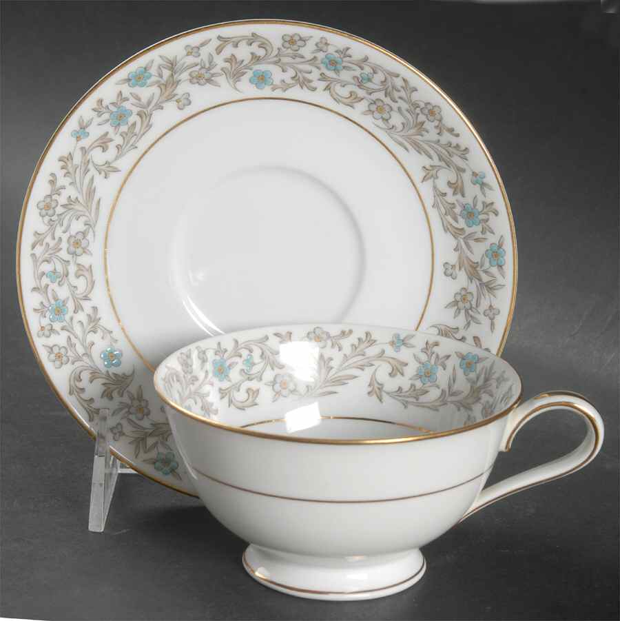 Dover Footed Cup & Saucer Set by Noritake-1