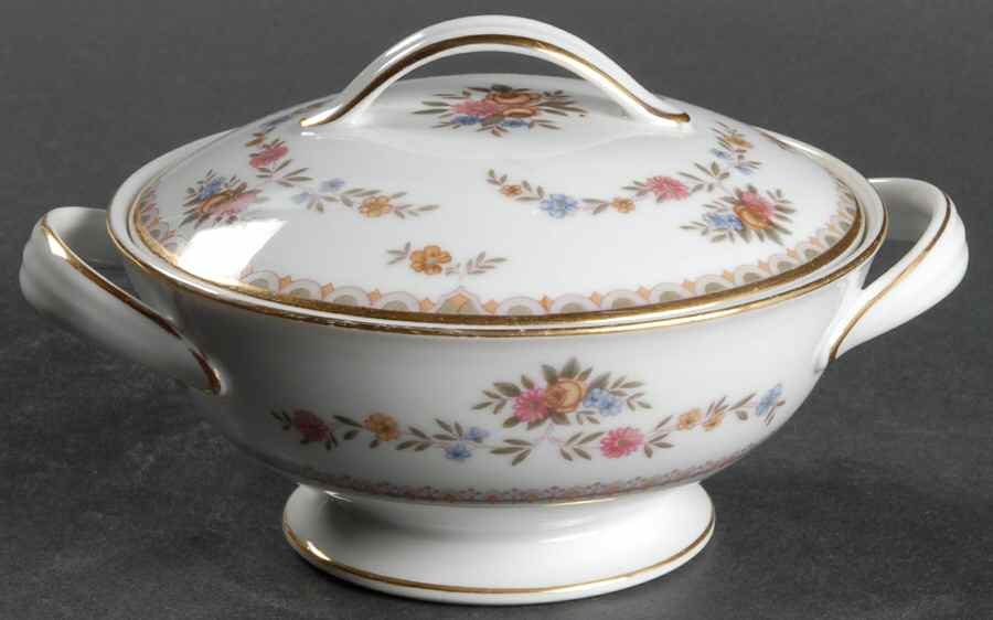 Dresdena Sugar Bowl & Lid by Noritake-1