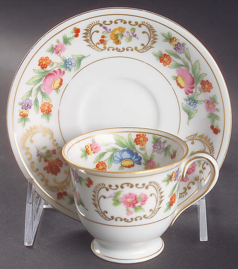 Dresalda Footed Demitasse Cup & Saucer Set by Noritake-1