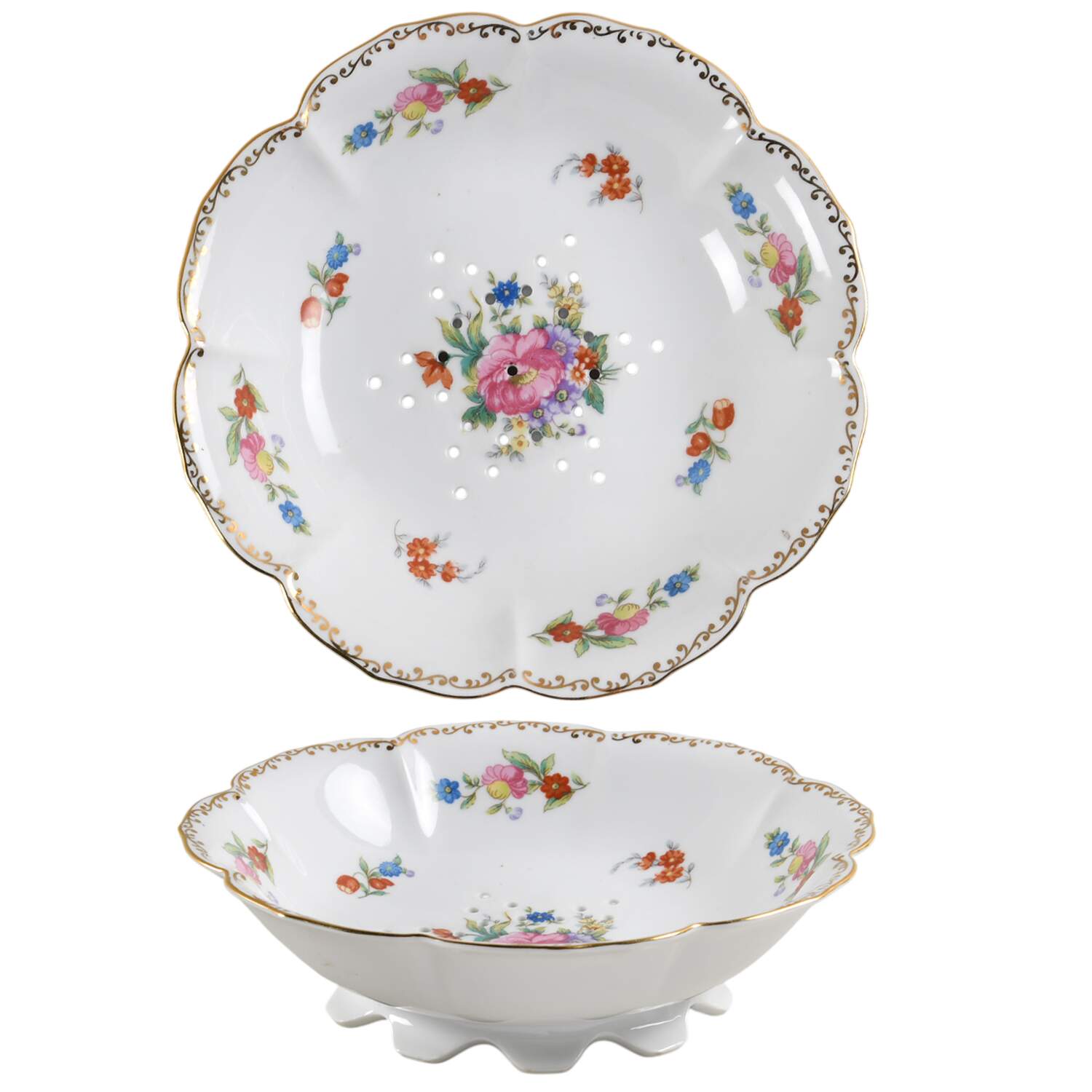 Dresdlina Large Pierced Berry Bowl by Noritake-1