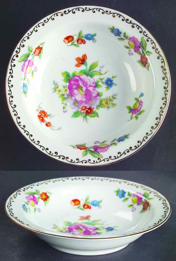 Dresdlina Rim Fruit/Dessert (Sauce) Bowl by Noritake-1
