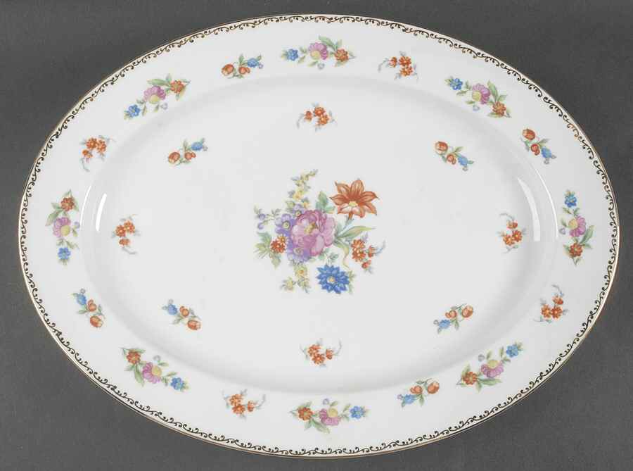 Dresdlina 16" Oval Serving Platter by Noritake-1