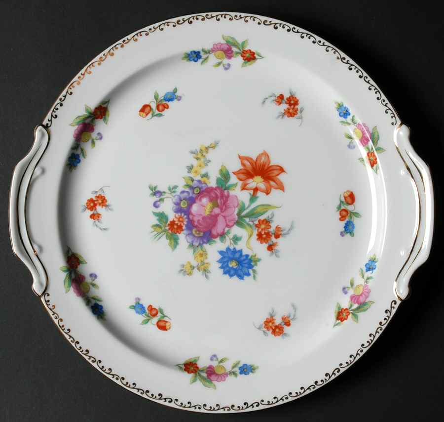 Dresdlina Handled Cake Plate by Noritake-1