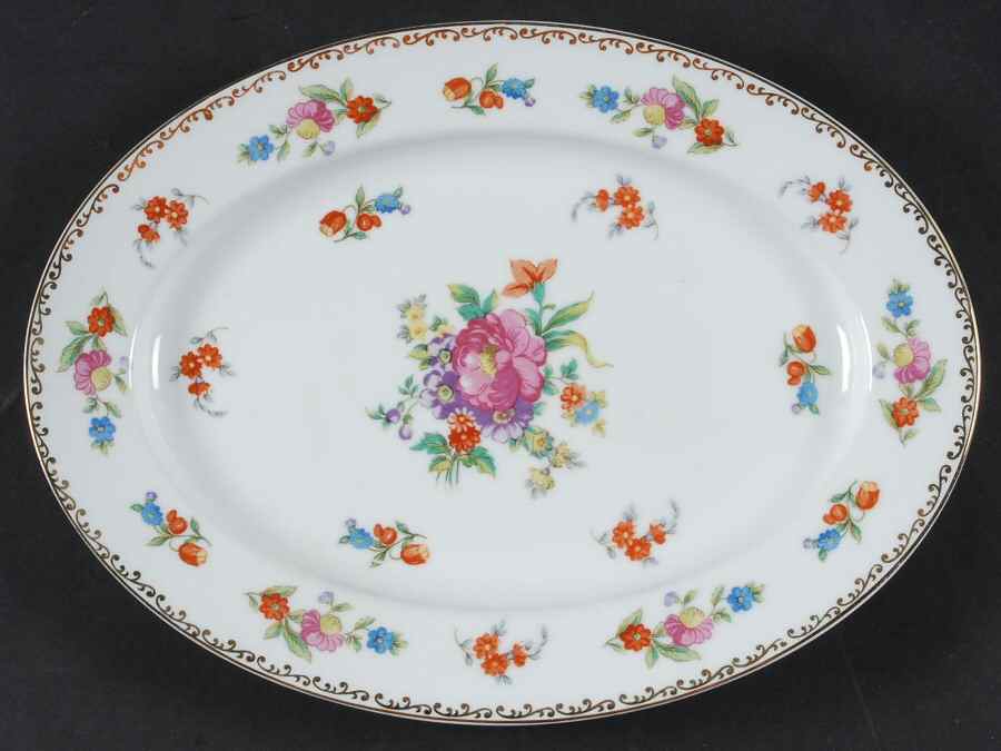 Dresdlina 11" Oval Serving Platter by Noritake-1