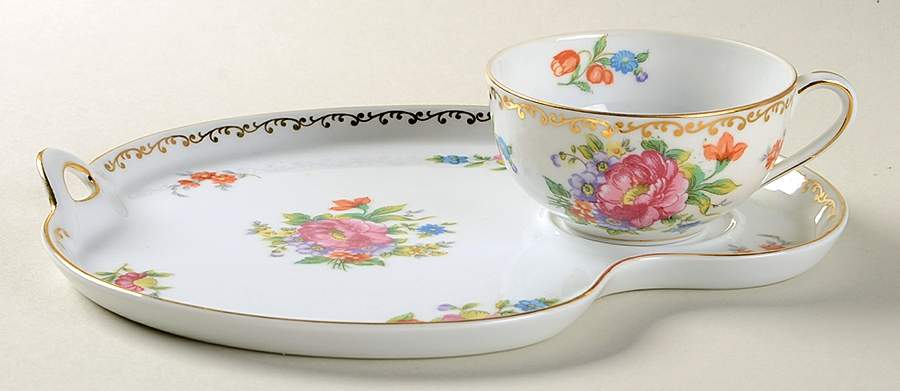 Dresdlina Snack Plate & Cup Set by Noritake-1