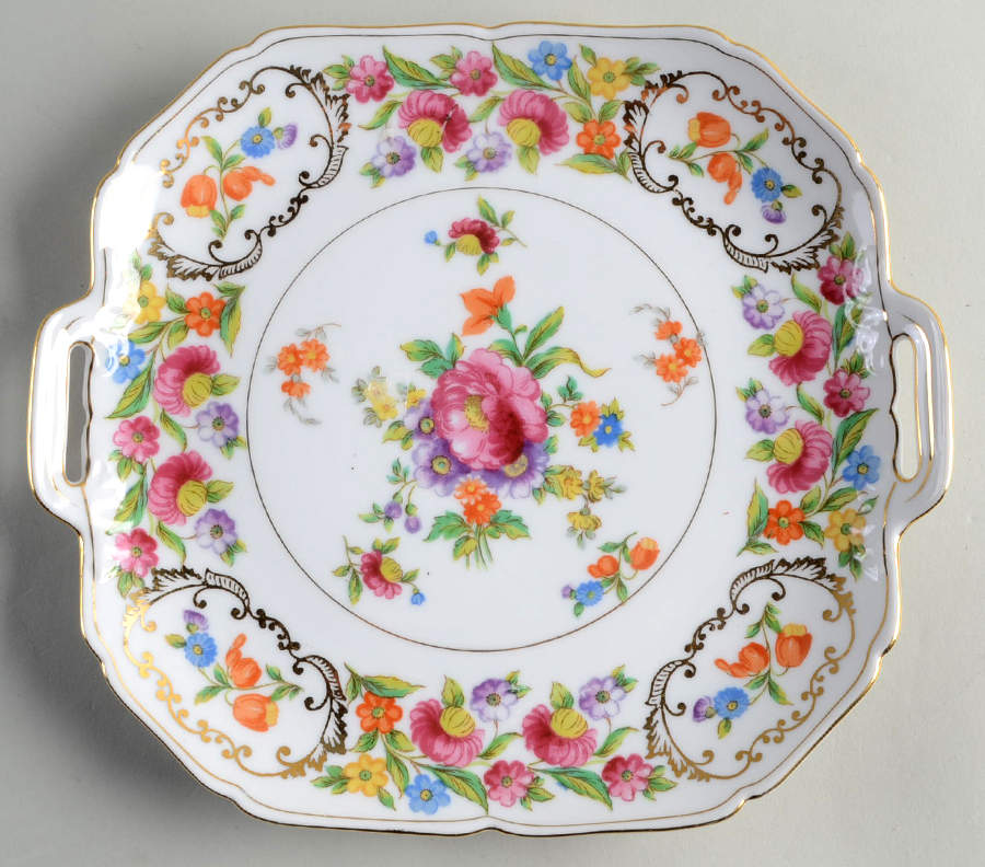 Dresdena Handled Cake Plate by Noritake-1