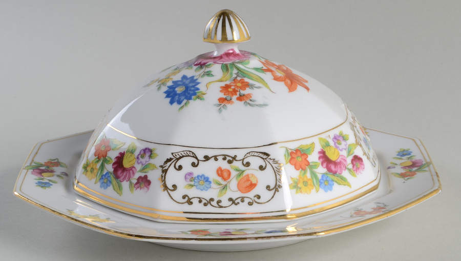 Dresdena Round Covered Butter by Noritake-1