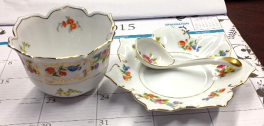 Dresdena Mayonnaise & Ladle w/Underplate by Noritake-1
