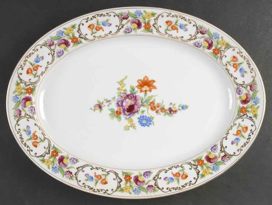Dresdena 16" Oval Serving Platter by Noritake-1