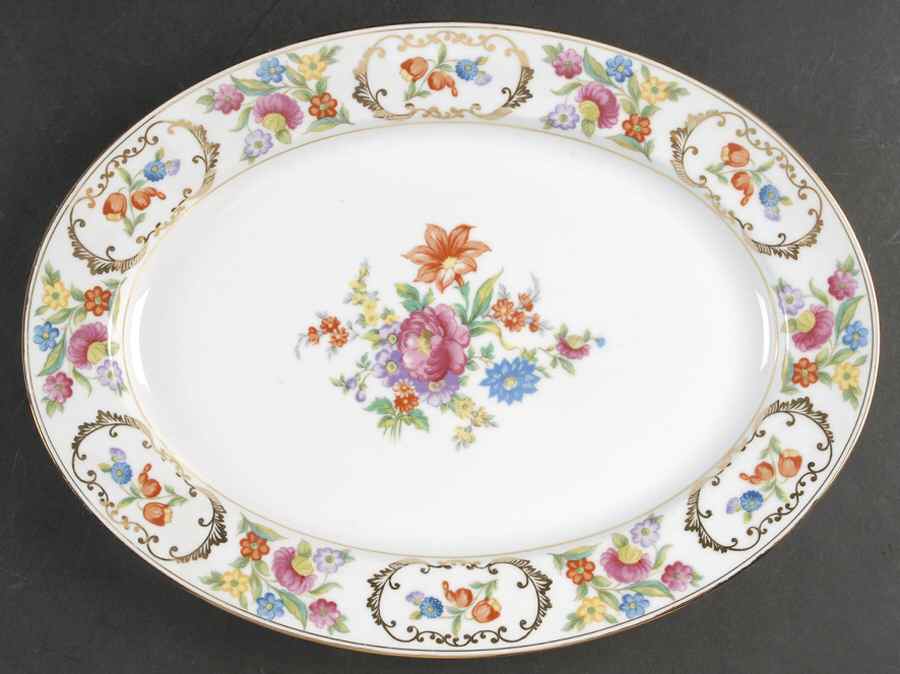 Dresdena 13" Oval Serving Platter by Noritake-1