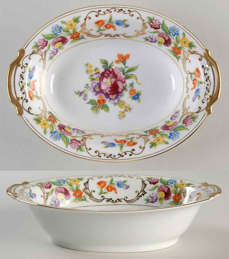 Dresdena 9" Oval Vegetable Bowl by Noritake-1