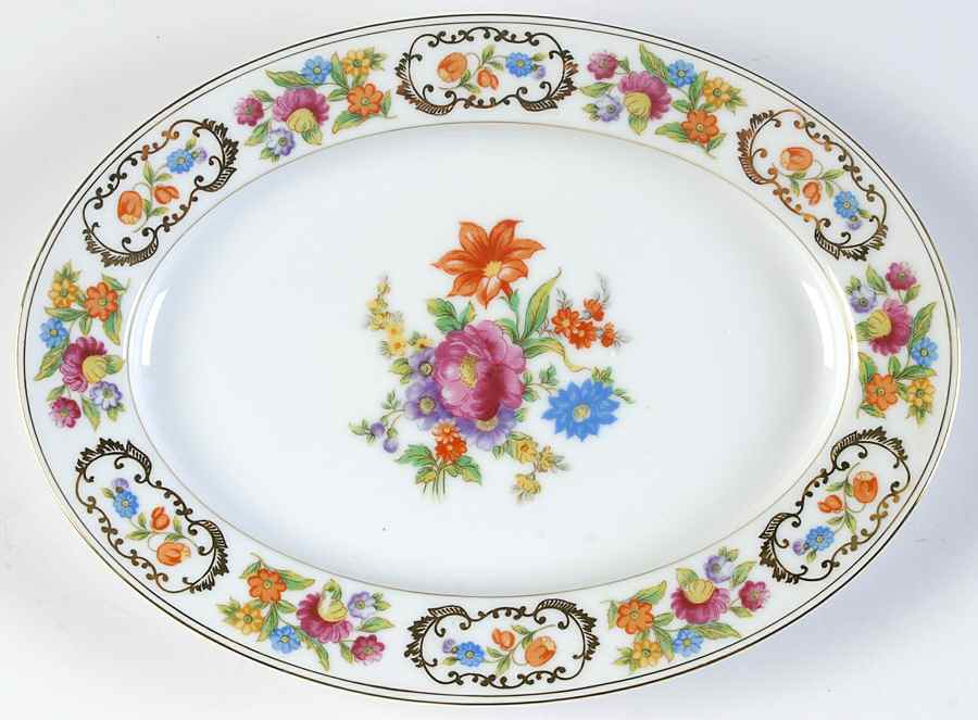 Dresdena 11" Oval Serving Platter by Noritake-1