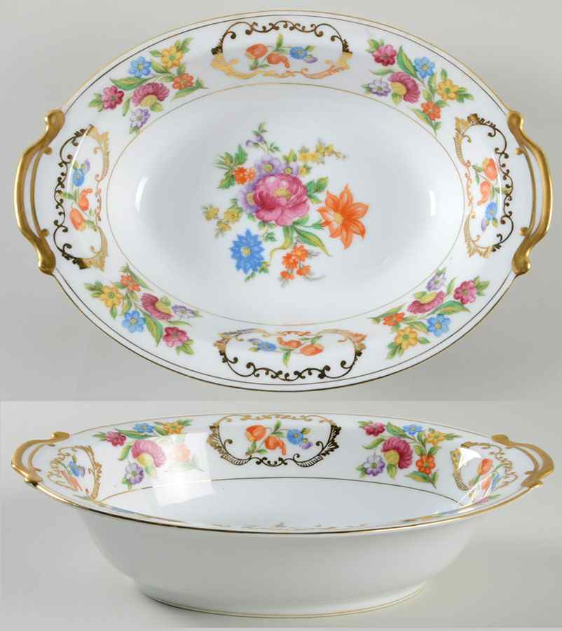 Dresdena 10" Oval Vegetable Bowl by Noritake-1