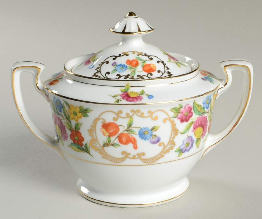 Dresdena Sugar Bowl & Lid by Noritake-1